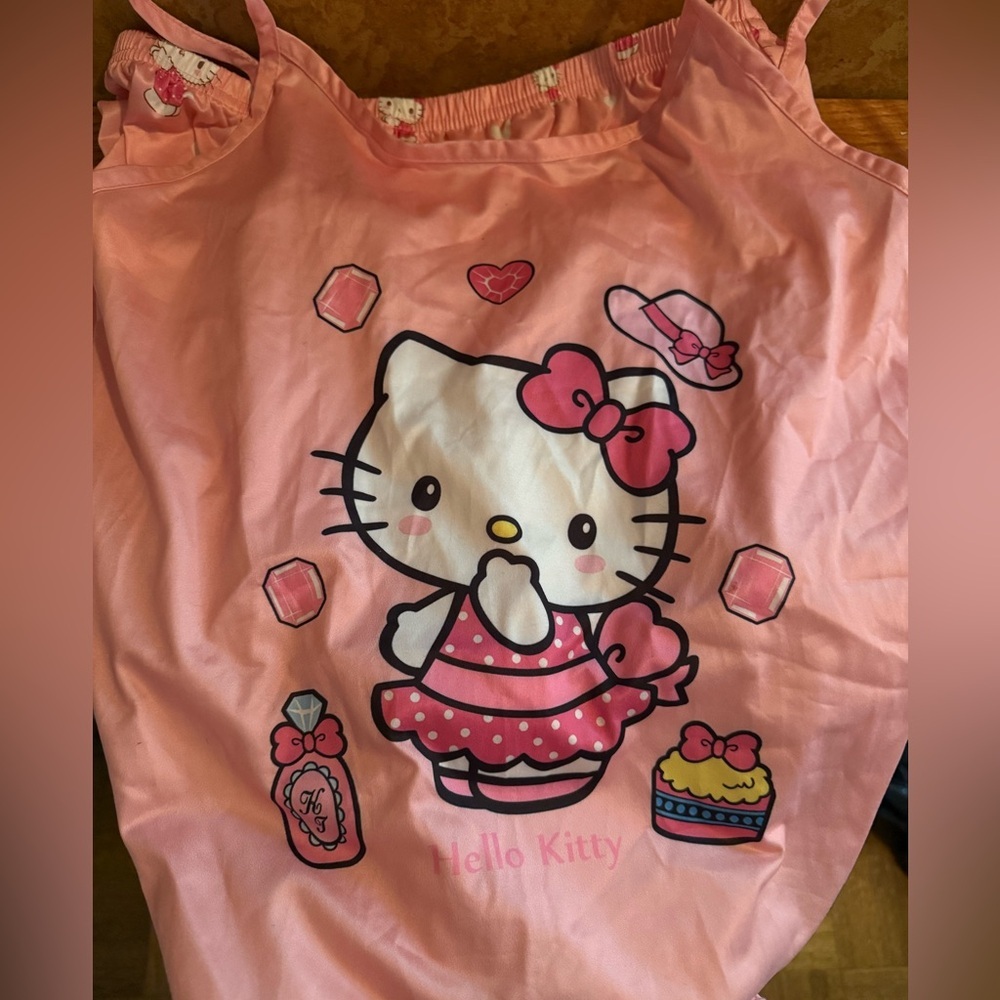 Hello Kitty Pink Kids Pajama Set with Top